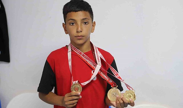 12 yaşındaki Ağrılı sporcu, 3. Türkiye şampiyonluğuna ulaştı