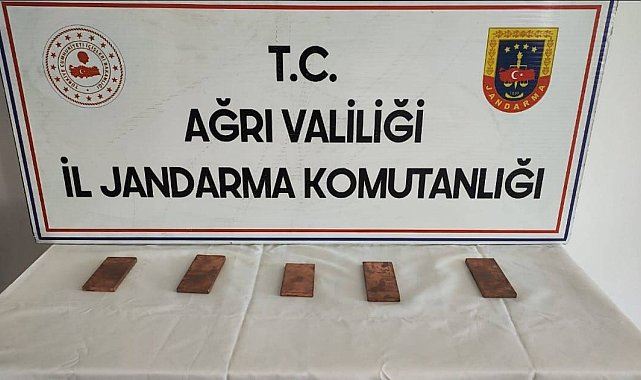Ağrı'da 5 kilogram kaçak altın ele geçirildi