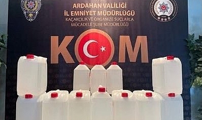 Ardahan'da etil alkol ele geçirildi