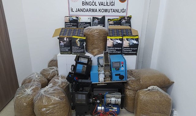 Bingöl'de 950 bin TL değerinde kaçak tütün ele geçirildi