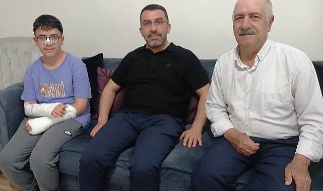 Çalkın, köpek saldırısına uğrayan Şiyar'ı ziyaret etti