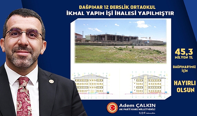 Dağpınar'a ortaokul yapılıyor