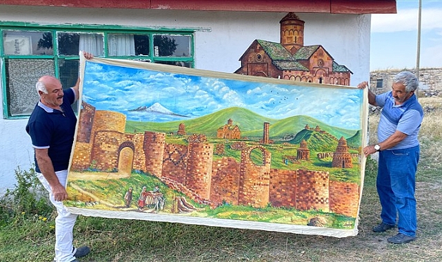 Doğuştan yetenekli Ani Köylü ressamın hayran bırakan resimleri