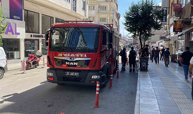 Elazığ'da baca yangını