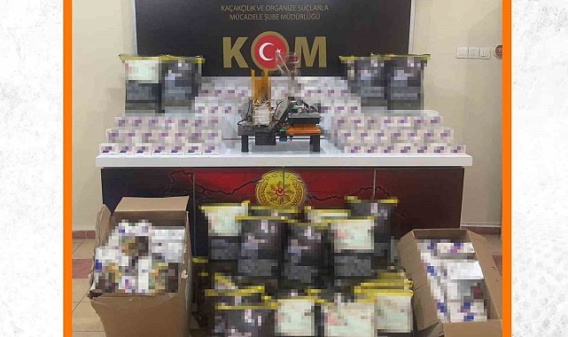 Erzincan'da sigara imalathanesi olarak kullanılan ikamete operasyon düzenlendi