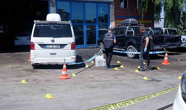 Erzurum'da iş yerine kurşun yağmuru