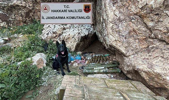 Hakkari&#039;de 2 katlı sığınakta mühimmat ele geçirildi