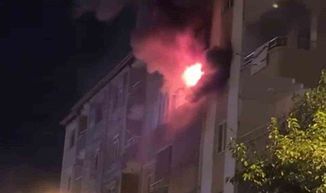 Iğdır'da apartman dairesinde yangın