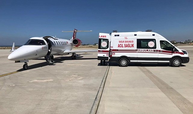 Kalp hastası 3 günlük bebek uçak ambulansla İstanbul'a sevk edildi