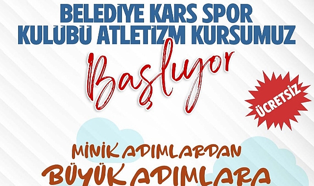 Kars Belediyesinden atletizm kursu