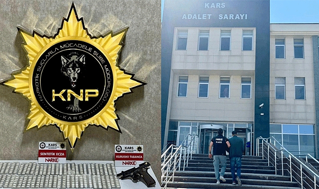 Kars'ta 432 adet sentetik hap ele geçirildi