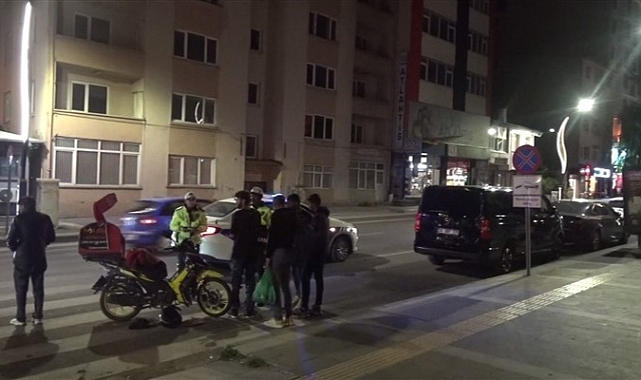 Kars'ta motosiklet ve moto kuryelere yönelik denetim