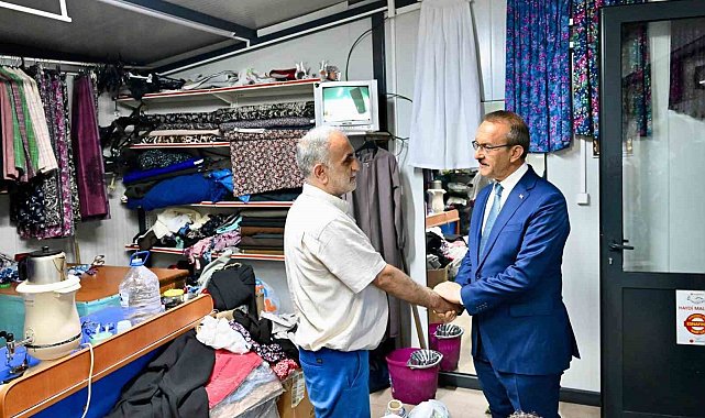 Konteyner esnafları sorunlarını Vali Yavuz'a iletti