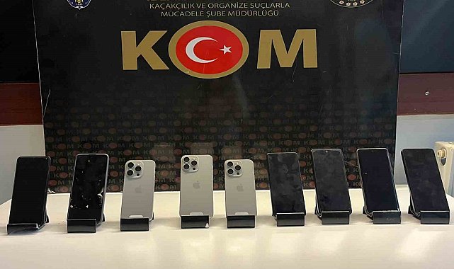 Malatya'da kaçak telefon operasyonu
