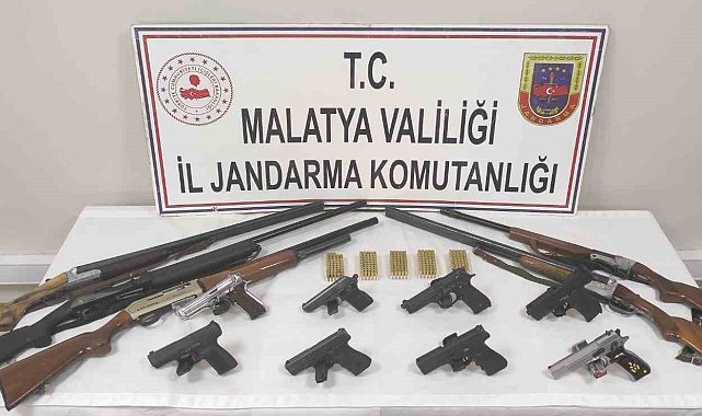 Malatya'da ruhsatsız silah ticareti operasyonu: 6 şüpheli gözaltında