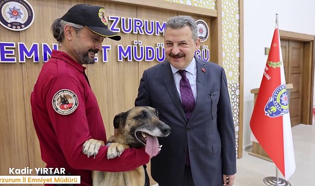 Narkotik köpeği Eris'e duygu yüklü veda paylaşımı