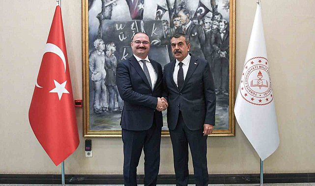 Rektör Hacımüftüoğlu'ndan Milli Eğitim Bakanı Tekin'e nezaket ziyareti