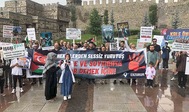 Sağlık çalışanlarının Filistin'de destek, İsrail'e protesto yürüyüşleri devam ediyor