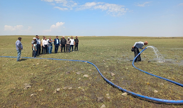 Selim'de meralar sondaj ve güneş enerji sistemiyle suya kavuştu