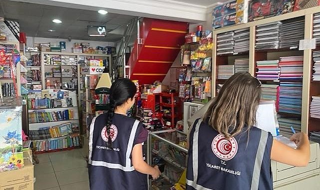 Tunceli'de, okul öncesi kırtasiye denetimleri