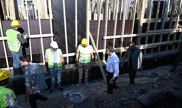 Vali Çiftçi, Bölge İdare Mahkemesi ek bina inşaatında incelemelerde bulundu