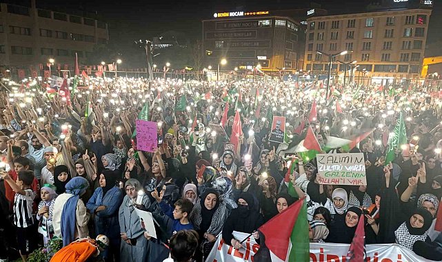 Van'da binlerce kişi Hamas lideri Heniyye için sokağa döküldü