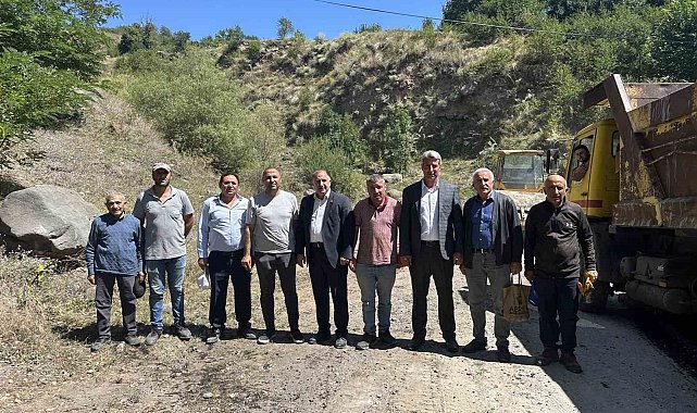 Vural, yol yapım çalışmalarını yerinde inceledi