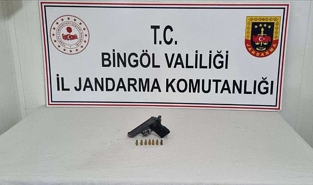 Bingöl'de yol kontrolünde durdurulan araçlarda 2 ruhsatsız silah ele geçirildi
