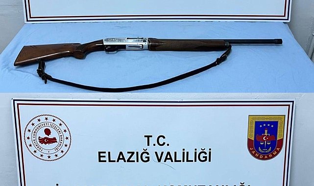Elazığ'da 2 adet ruhsatsız av tüfeği ele geçirildi