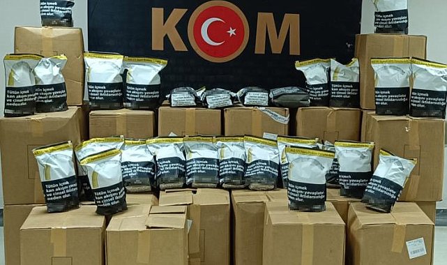 Elazığ'da 405 kilo bandrolsüz tütün ele geçirildi