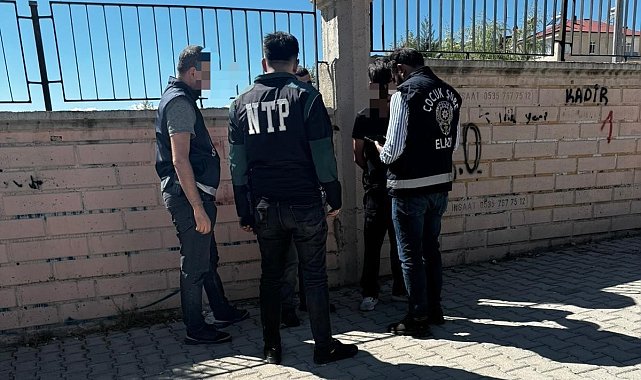 Elazığ'da okul önü denetimleri sürüyor