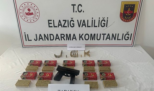 Elazığ'da ruhsatsız tabanca ele geçirildi