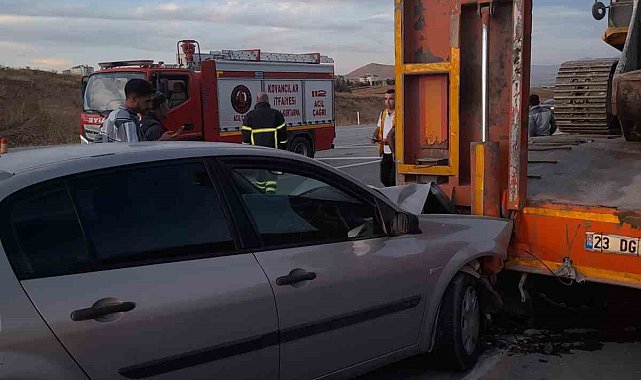 Elazığ'da trafik kazası: 2 yaralı