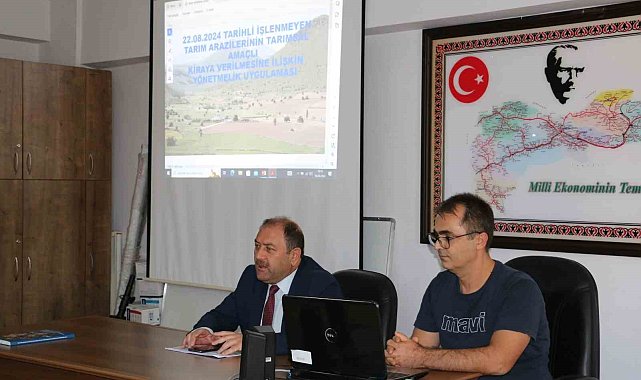 Erzincan'da ekilmeyen arazilerin kiraya verilmesi görüşüldü