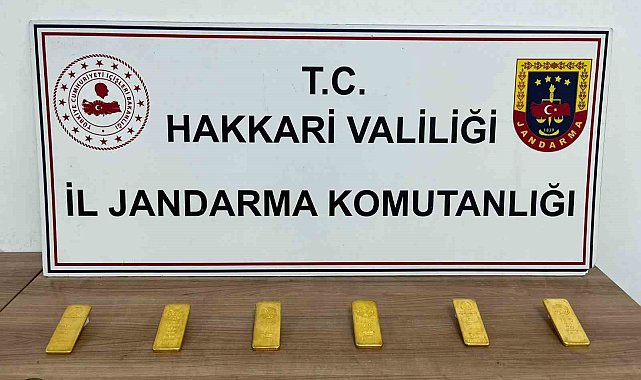 Hakkari'de 6 kilo külçe altın ele geçirildi