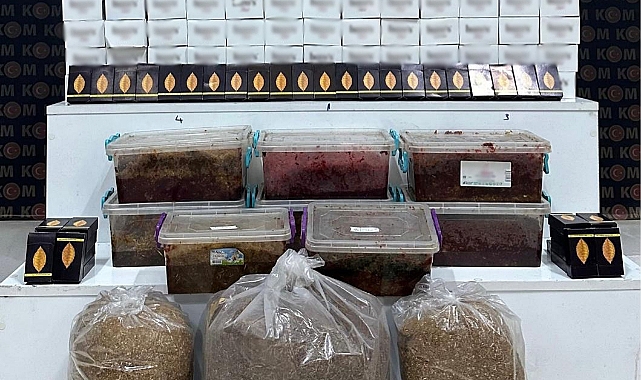 Kars'ta kaçak sigara ve içki ele geçirildi