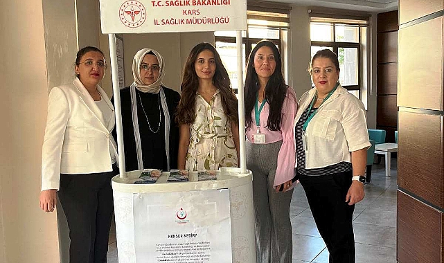 Kars'ta vatandaşlar kansere karşı bilgilendirildi