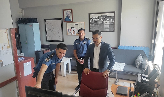 Kaymakam Demirtaş, İlçe Emniyet Amirliğini ziyaret etti