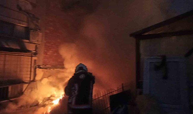 Malatya'da konteyner yangını
