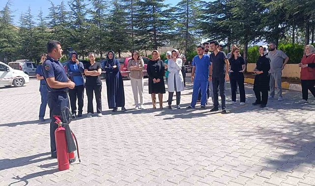 Malatya'da yangın söndürme tatbikatı yapıldı