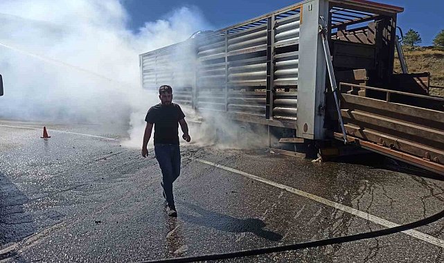 Şoförün dikkati aracın yanmasını önledi
