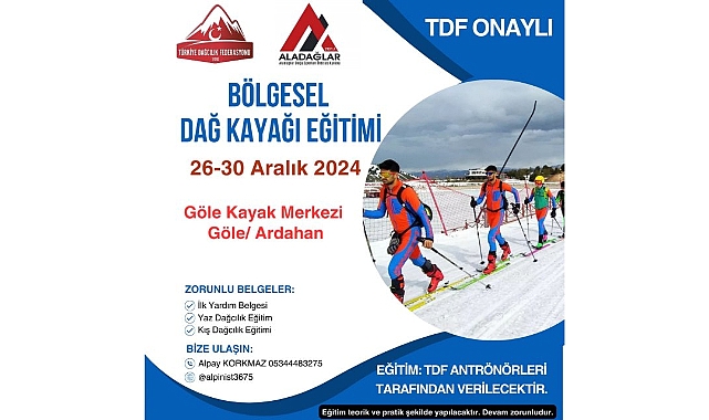 TDF onaylı bölgesel dağ kayağı eğitimi başvuruları başladı