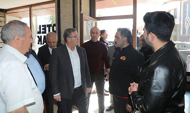 Vali Polat, otelde incelemelerde bulundu