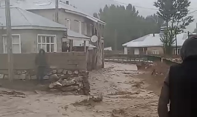 Van'da sağanak sele neden oldu