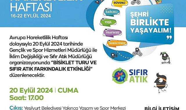 Yeşilyurt'ta Avrupa hareketlilik haftası dolu dolu geçecek