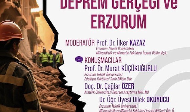28. Sultan Sekisi toplantısı 'Deprem Gerçeği ve Erzurum' başlığıyla 1 Kasım'da yapılacak