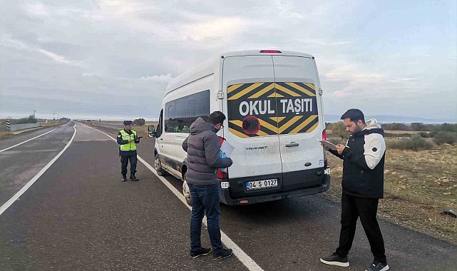Ağrı'da okul servis araçları denetiminde 34 bin TL ceza kesildi