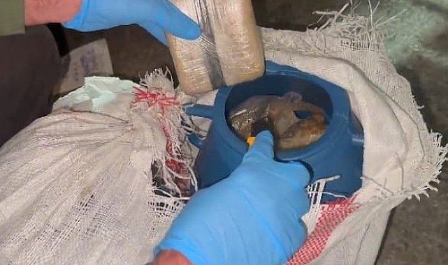 Balık dolu varillerden kilolarca uyuşturucu çıktı