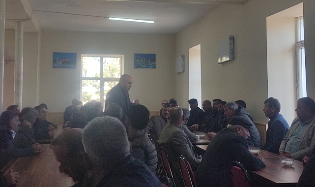 Başkan Özcan Müçük, çiftçileri köylerinde ziyaret etti