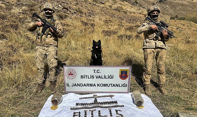 Bitlis'te terör operasyonu, çok sayıda mühimmat ele geçirildi